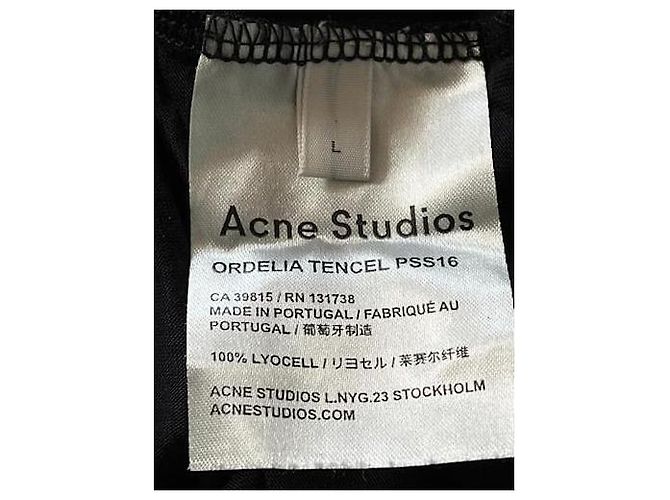 Acne Studios Ordelia Asymmetrisches Maxikleid - Schwarz - Ansicht 5