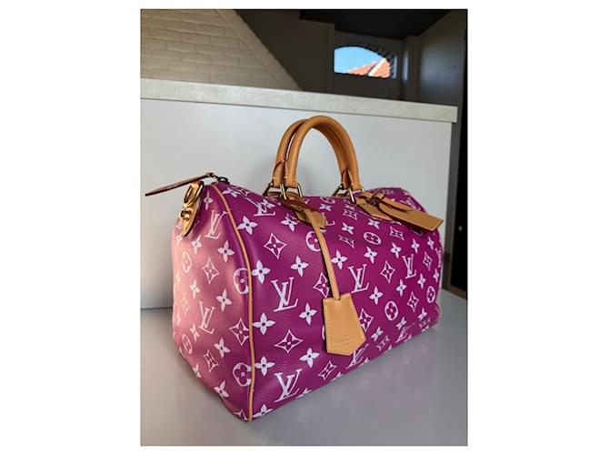 Louis Vuitton Borsa Speedy P9 Monogram Rose Elettrico Rosa - vista 2