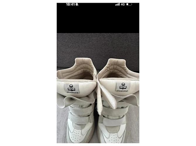 Sneaker "Balakee" Isabel Marant Weiß Beige - Ansicht 3