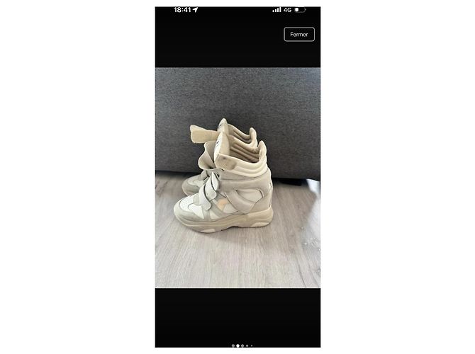 Sneaker "Balakee" Isabel Marant Weiß Beige - Ansicht 5