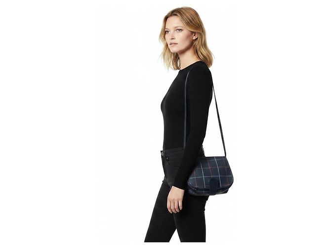 Burberrys Borsa a tracolla Nova Check Rosso Grigio Blu scuro - vista 2