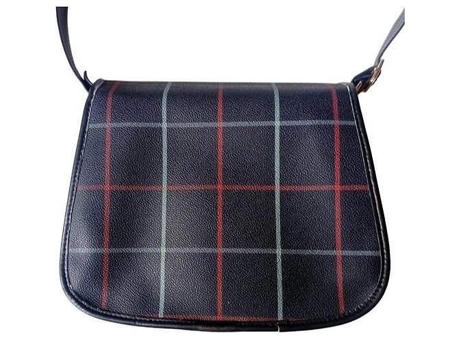 Burberrys Borsa a tracolla Nova Check Rosso Grigio Blu scuro - vista 7