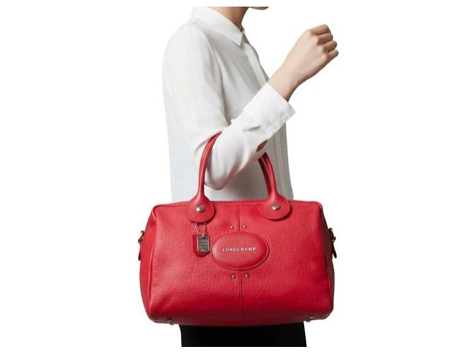 Borsa a mano Longchamp in pelle rossa Rosso - vista 2