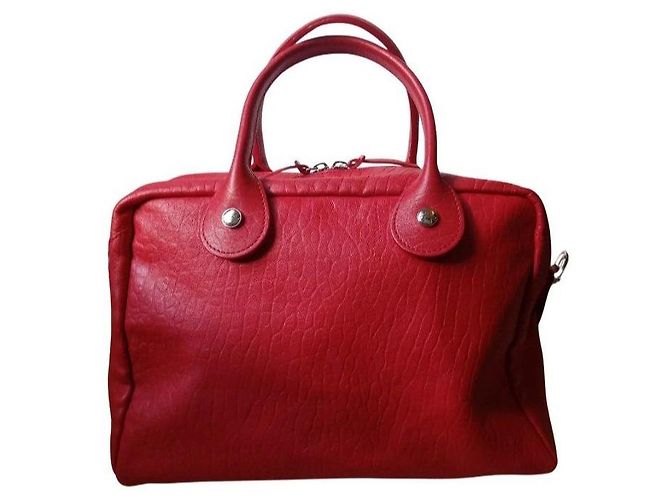 Borsa a mano Longchamp in pelle rossa Rosso - vista 5