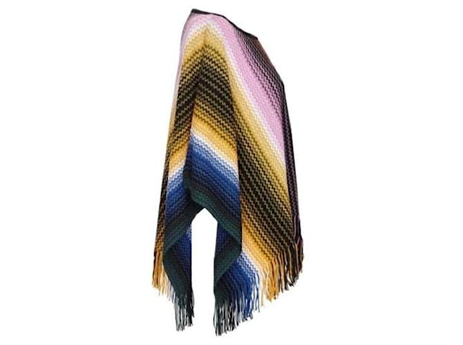 Missoni Zig Zag Strickponcho Mehrfarben - Ansicht 6