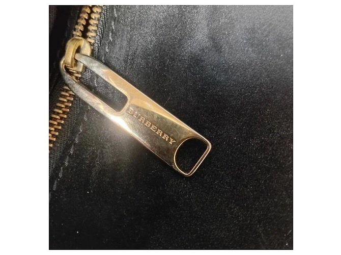 Borsa a tracolla in pelle metallizzata Burberry Bronzo - vista 6
