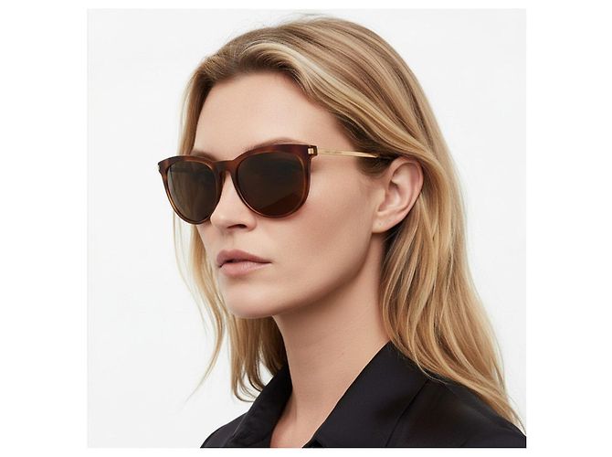 Gafas de sol Saint Laurent SL 24 Castaño - vista 3