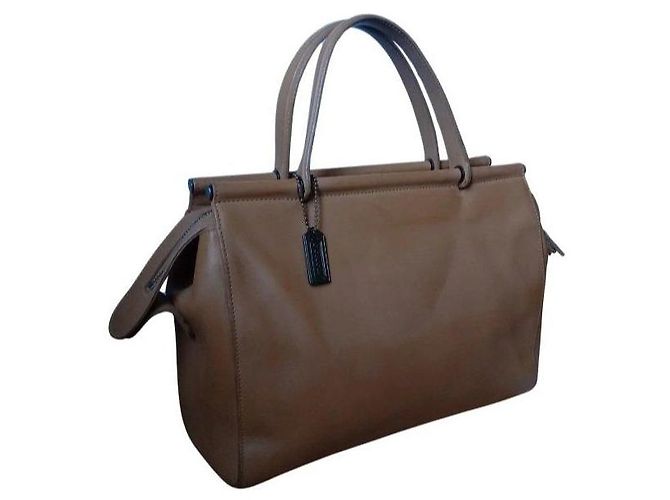 Vintage Coach Leather Handbag Brown - view 4