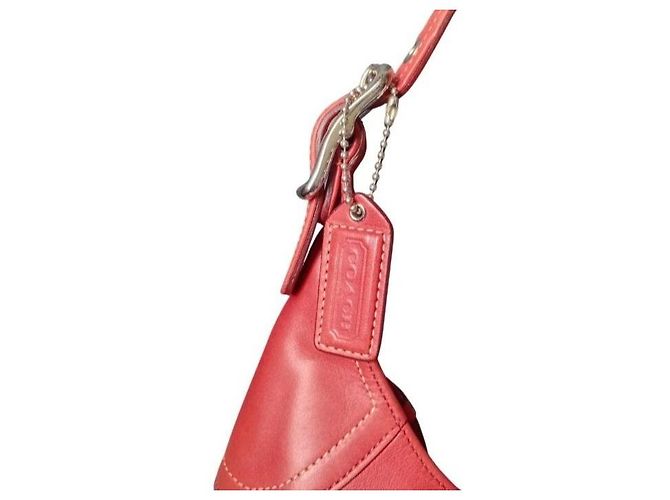Coach Vintage Hobo Bag aus rotem Leder - Ansicht 4