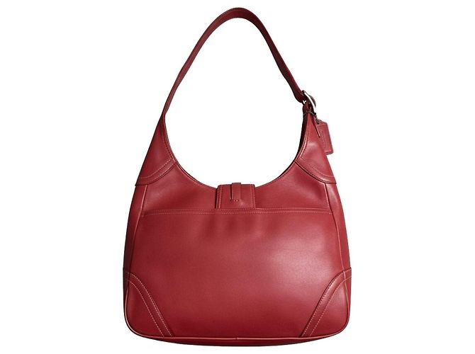 Coach Vintage Hobo Bag aus rotem Leder - Ansicht 5