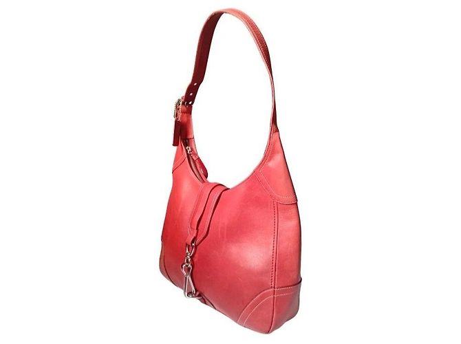 Coach Vintage Hobo Bag aus rotem Leder - Ansicht 6