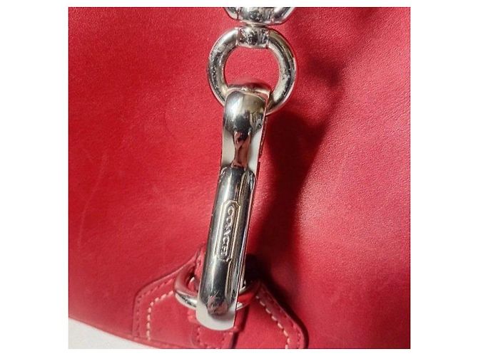 Coach Vintage Hobo Bag aus rotem Leder - Ansicht 8