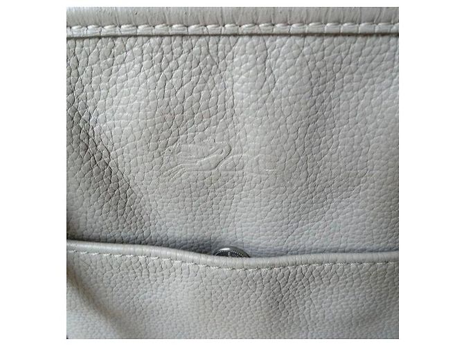Borsa Tote Longchamp Le Pliage Cuir Beige - vista 10