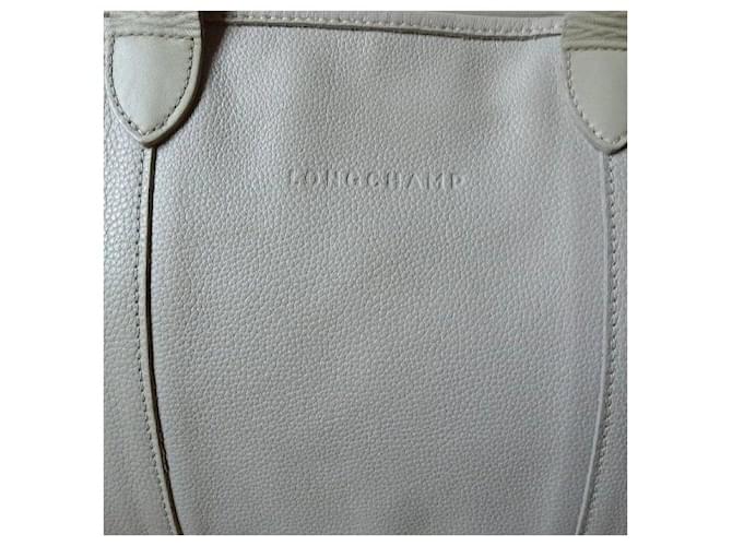 Borsa Tote Longchamp Le Pliage Cuir Beige - vista 3