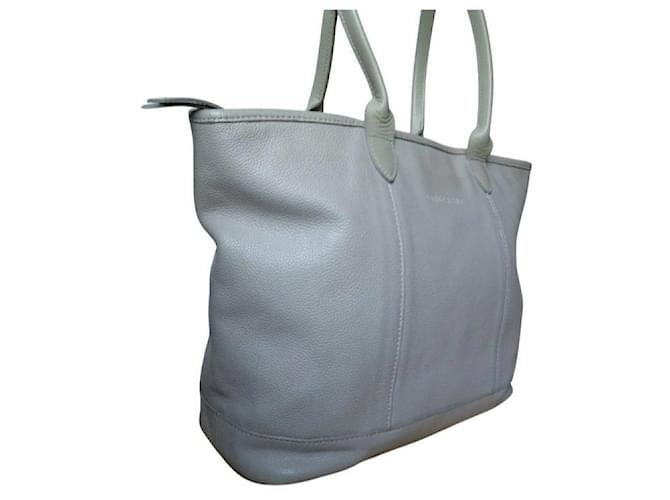 Borsa Tote Longchamp Le Pliage Cuir Beige - vista 8