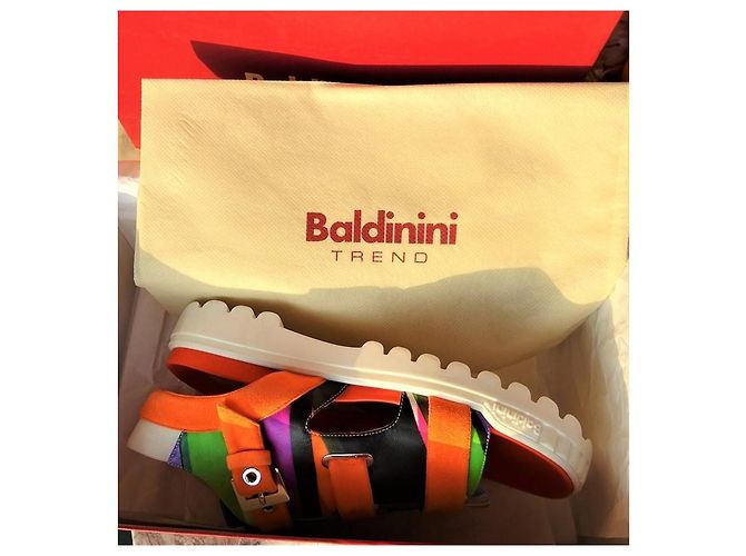 Baldinini  Originali e Nuovi! sandali comode n 37 Nero Rosa Verde Arancione Porpora - vista 10