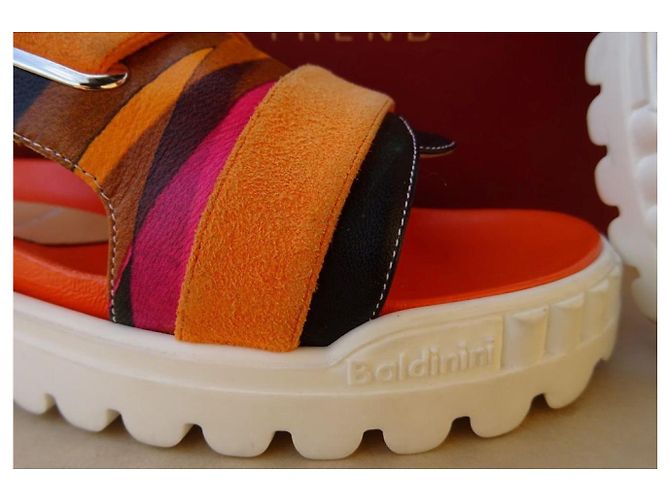 Baldinini  Originali e Nuovi! sandali comode n 37 Nero Rosa Verde Arancione Porpora - vista 5