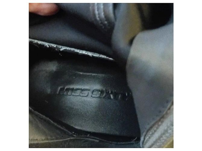 Bottes cuissardes en velours vert pour femme Miss Sixty - vue 3