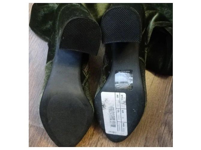 Bottes cuissardes en velours vert pour femme Miss Sixty - vue 4
