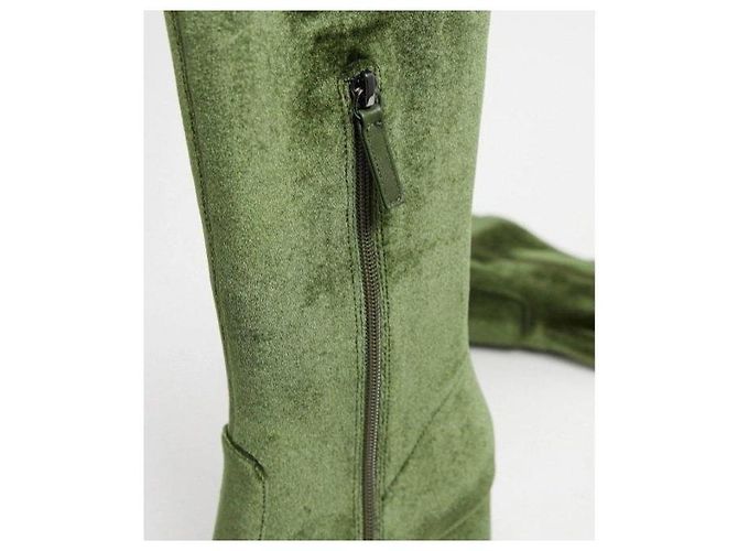 Bottes cuissardes en velours vert pour femme Miss Sixty - vue 6