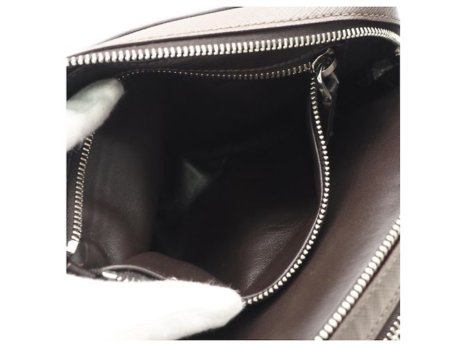 Clutch in pelle Saffiano Prada Grigio - vista 13