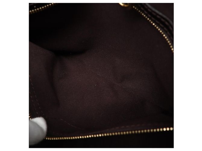 Borsa Louis Vuitton Monogram Vernis Wilshire PM Bordò - vista 12