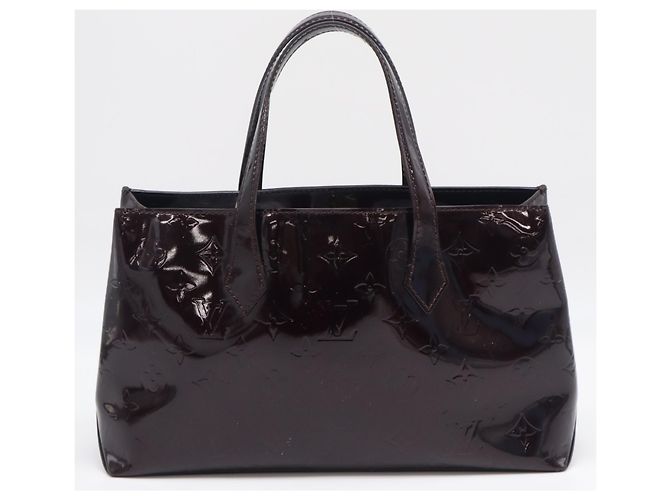 Borsa Louis Vuitton Monogram Vernis Wilshire PM Bordò - vista 2