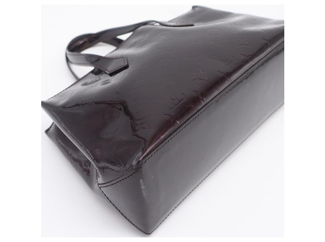 Borsa Louis Vuitton Monogram Vernis Wilshire PM Bordò - vista 4
