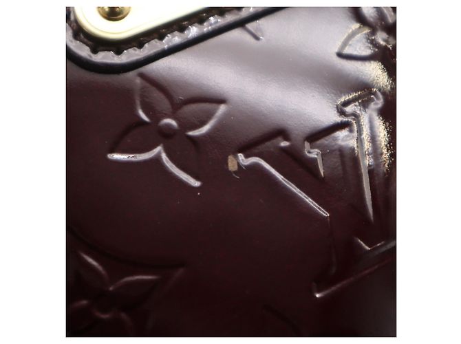 Borsa Louis Vuitton Monogram Vernis Wilshire PM Bordò - vista 7