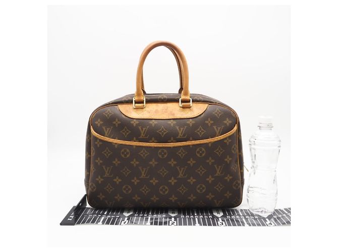 Borsa Louis Vuitton Monogram Deauville Nero - vista 3
