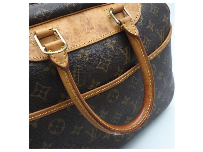 Borsa Louis Vuitton Monogram Deauville Nero - vista 9