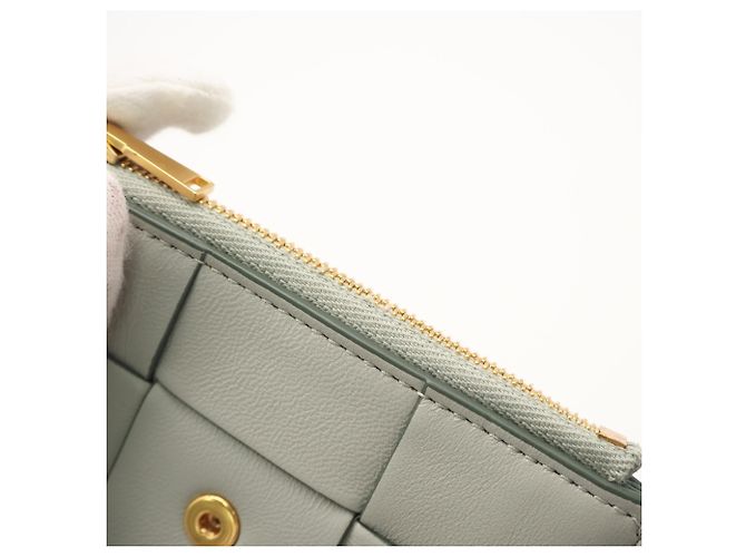 Cartera compacta Cassette Bottega Veneta Castaño Verde - vista 12