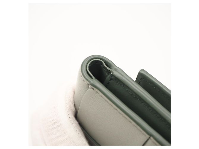 Cartera compacta Cassette Bottega Veneta Castaño Verde - vista 13