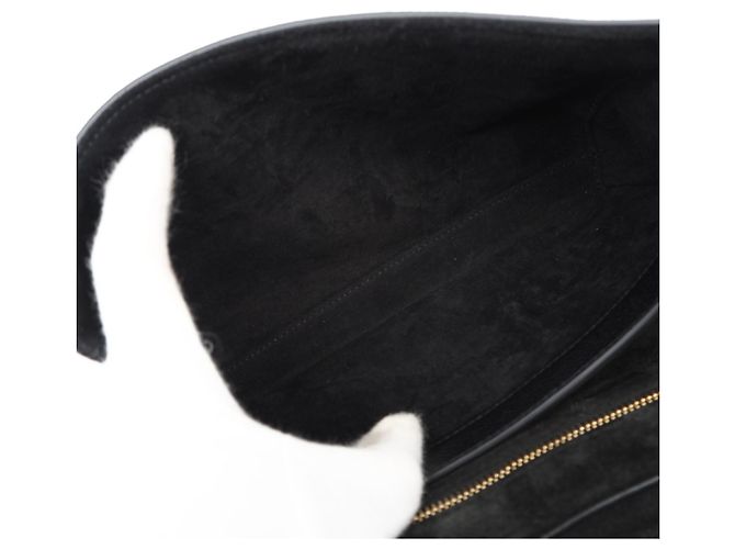 Céline Borsa a tracolla Celine Teen Soft 16 in pelle di vitello granulata Nero - vista 11
