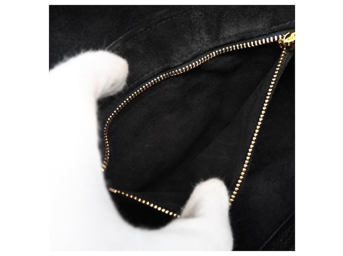 Céline Borsa a tracolla Celine Teen Soft 16 in pelle di vitello granulata Nero - vista 12