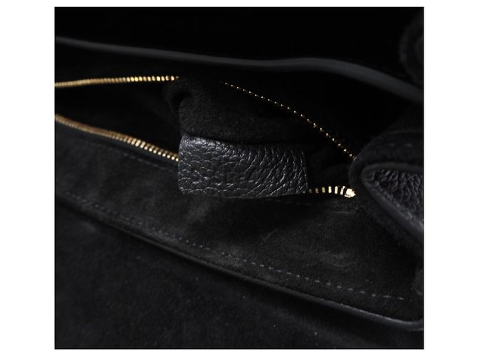 Céline Borsa a tracolla Celine Teen Soft 16 in pelle di vitello granulata Nero - vista 14