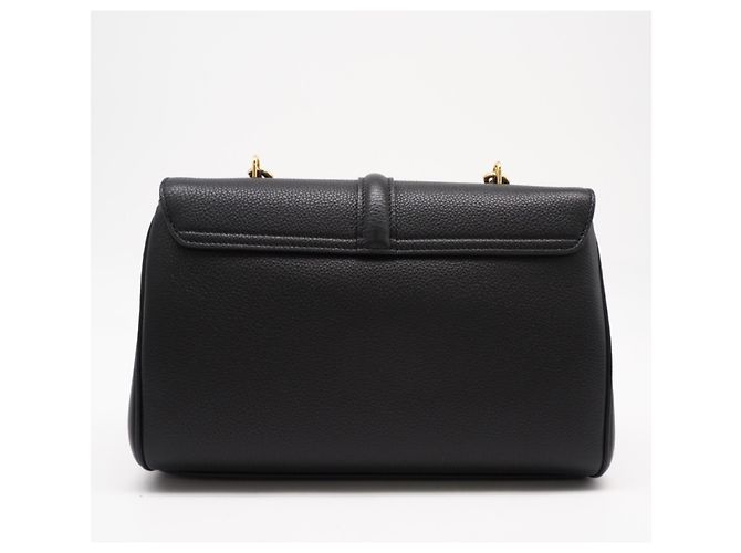 Céline Borsa a tracolla Celine Teen Soft 16 in pelle di vitello granulata Nero - vista 2