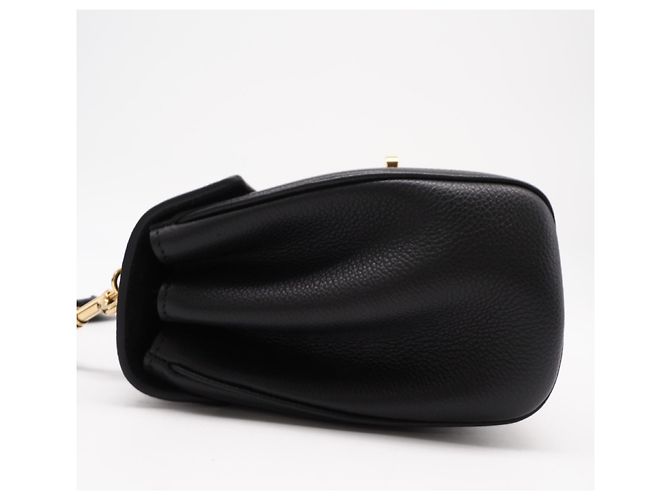 Céline Borsa a tracolla Celine Teen Soft 16 in pelle di vitello granulata Nero - vista 3