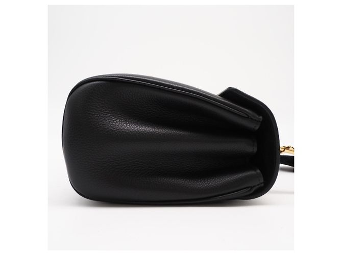 Céline Borsa a tracolla Celine Teen Soft 16 in pelle di vitello granulata Nero - vista 4