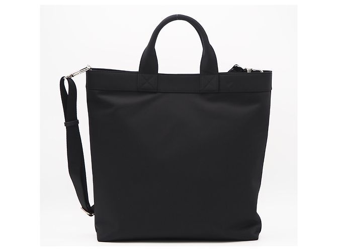 Borsa Tote Burberry Nylon Artier Nero Bianco - vista 2