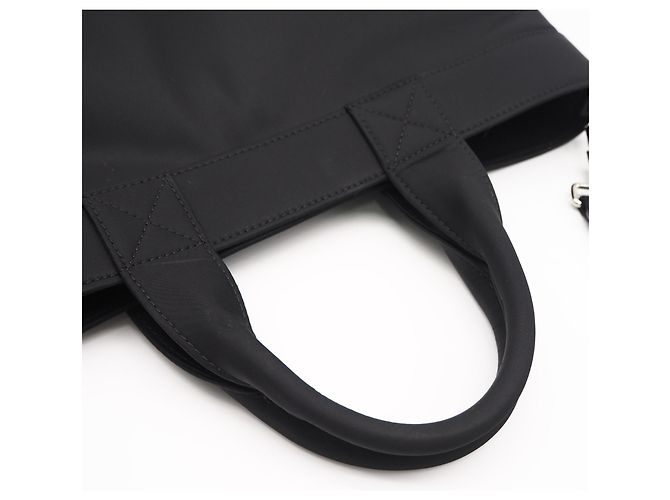 Borsa Tote Burberry Nylon Artier Nero Bianco - vista 5