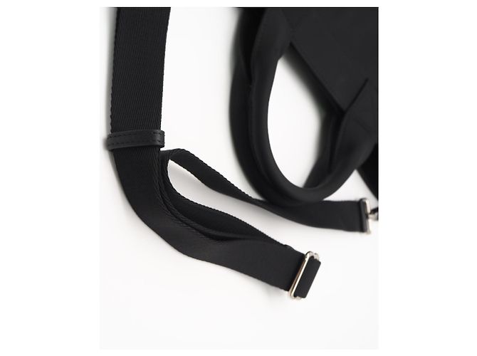 Borsa Tote Burberry Nylon Artier Nero Bianco - vista 6