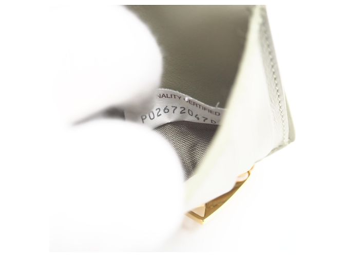 Cartera Bi-fold Cassette Small Bottega Veneta Beige - vista 14