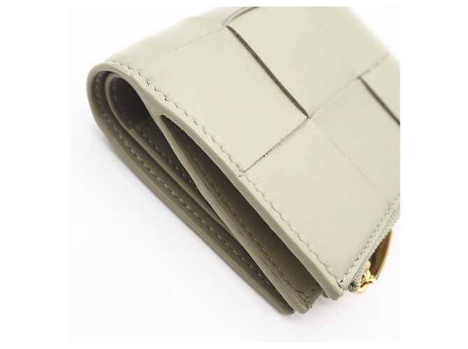 Cartera Bi-fold Cassette Small Bottega Veneta Beige - vista 6