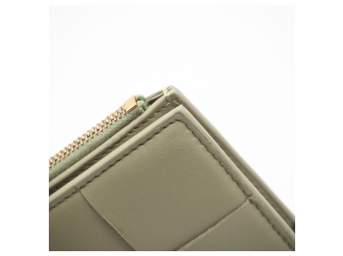 Cartera Bi-fold Cassette Small Bottega Veneta Beige - vista 9