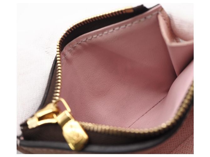 Cartera tríptico Zoe Monogram Louis Vuitton Castaño Rosa Beige - vista 16