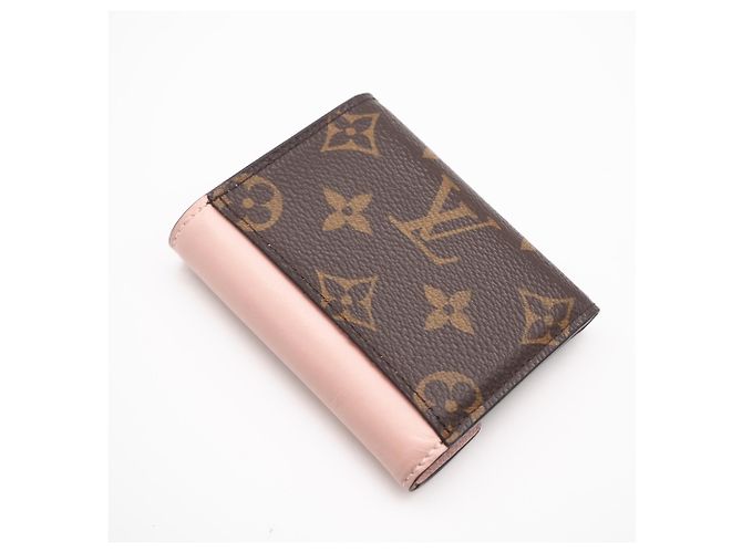 Cartera tríptico Zoe Monogram Louis Vuitton Castaño Rosa Beige - vista 2