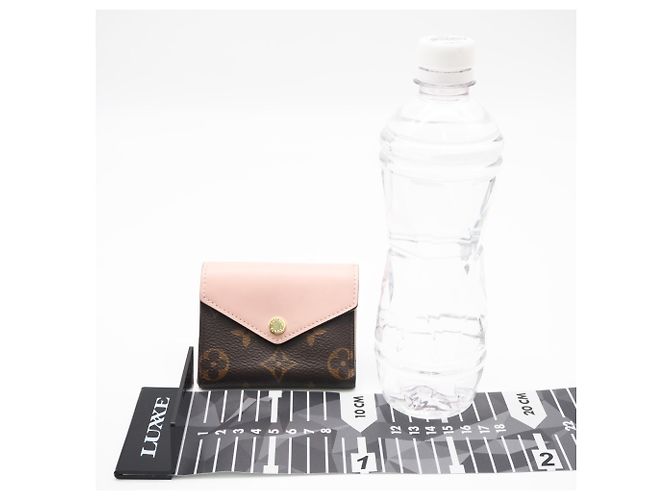 Cartera tríptico Zoe Monogram Louis Vuitton Castaño Rosa Beige - vista 3