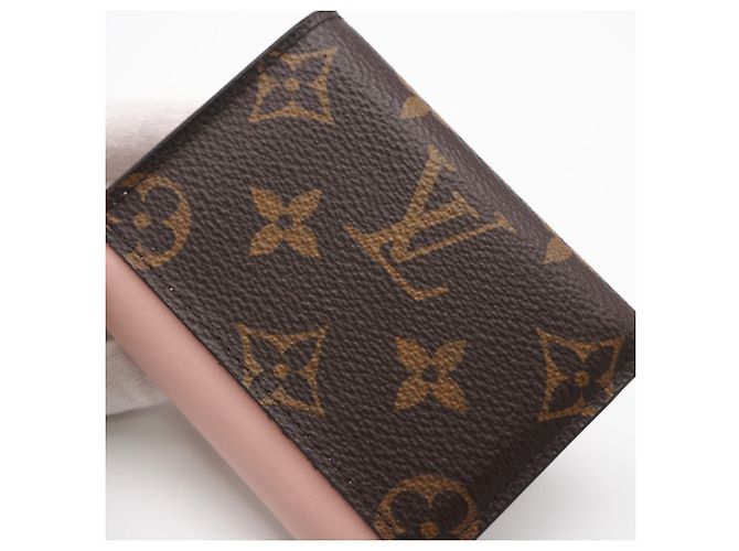 Cartera tríptico Zoe Monogram Louis Vuitton Castaño Rosa Beige - vista 4