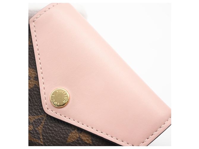 Cartera tríptico Zoe Monogram Louis Vuitton Castaño Rosa Beige - vista 5